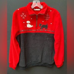 TanJay Women’s Pullover Fleece Dogs Scottie Dog